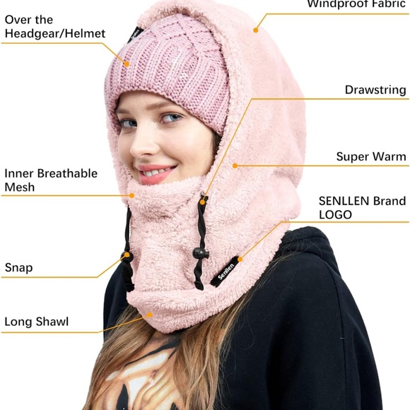 Warm Windproof Ski Mask - Picture 3 of 5